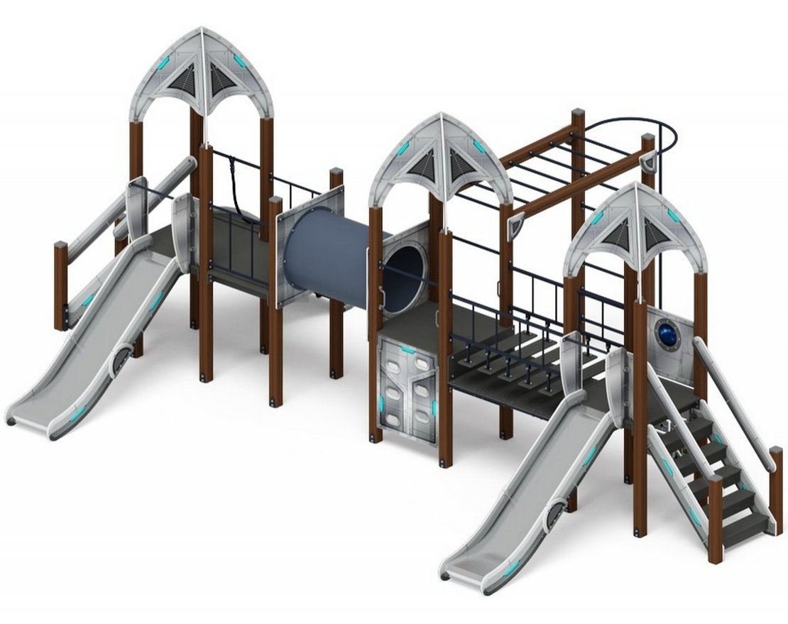 Детская игровая площадка Космопорт горка Н 1200 ДИК 2.14.05-01