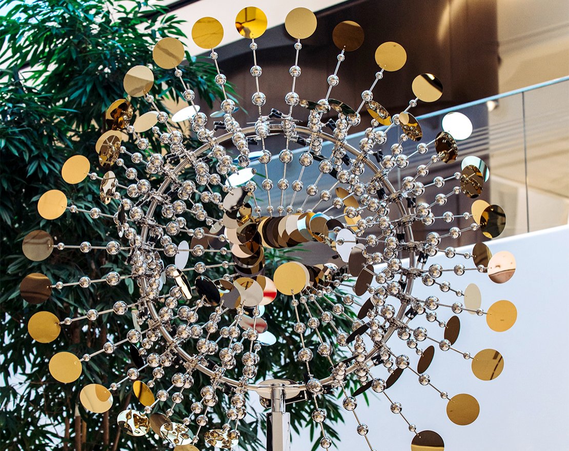 Скульптура для интерьера Бриз с электромеханическим приводом - вид 5